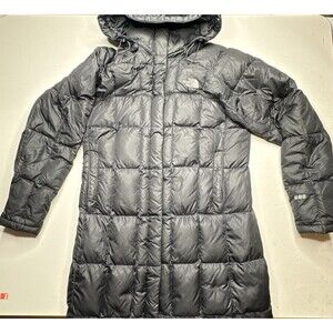 The North Face Jacket Adult Black 600 Fill Down Long Puffer Parka Womens Small